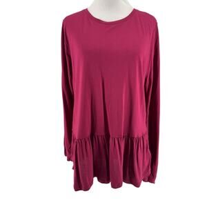 Old Navy Women's Pink Long Sleeve Blouse